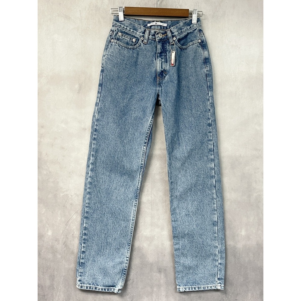 Tommy Hilfiger Womens Jeans 2 High Rise Straight Leg Rigid Cotton 90s Y2K OG VTG